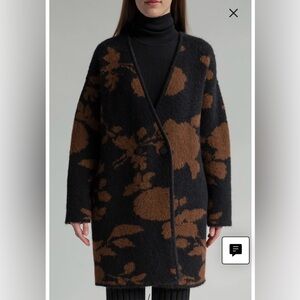 Sskein Rosalie Coat / Sweater in Black Camel - NWT